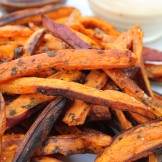 Just in Time for Football Season: Baked Brown Ale Soaked Sweet Potato Fries