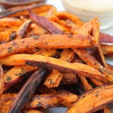 Just in Time for Football Season: Baked Brown Ale Soaked Sweet Potato Fries Just in Time for Football Season: Baked Brown Ale Soaked Sweet Potato Fries