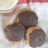 Pumpkin Ale Cookies Topped with Chocolate Pumpkin Ale Cookies Topped with Chocolate