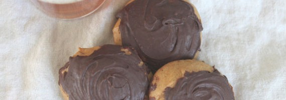 Pumpkin Ale Cookies Topped with Chocolate